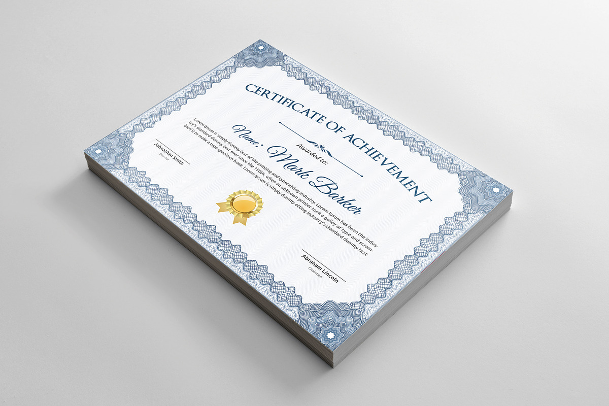 Vintage Certificate Bundle - MS Word, a Stationery Template by Curve Design (Photo 6 of 27)
