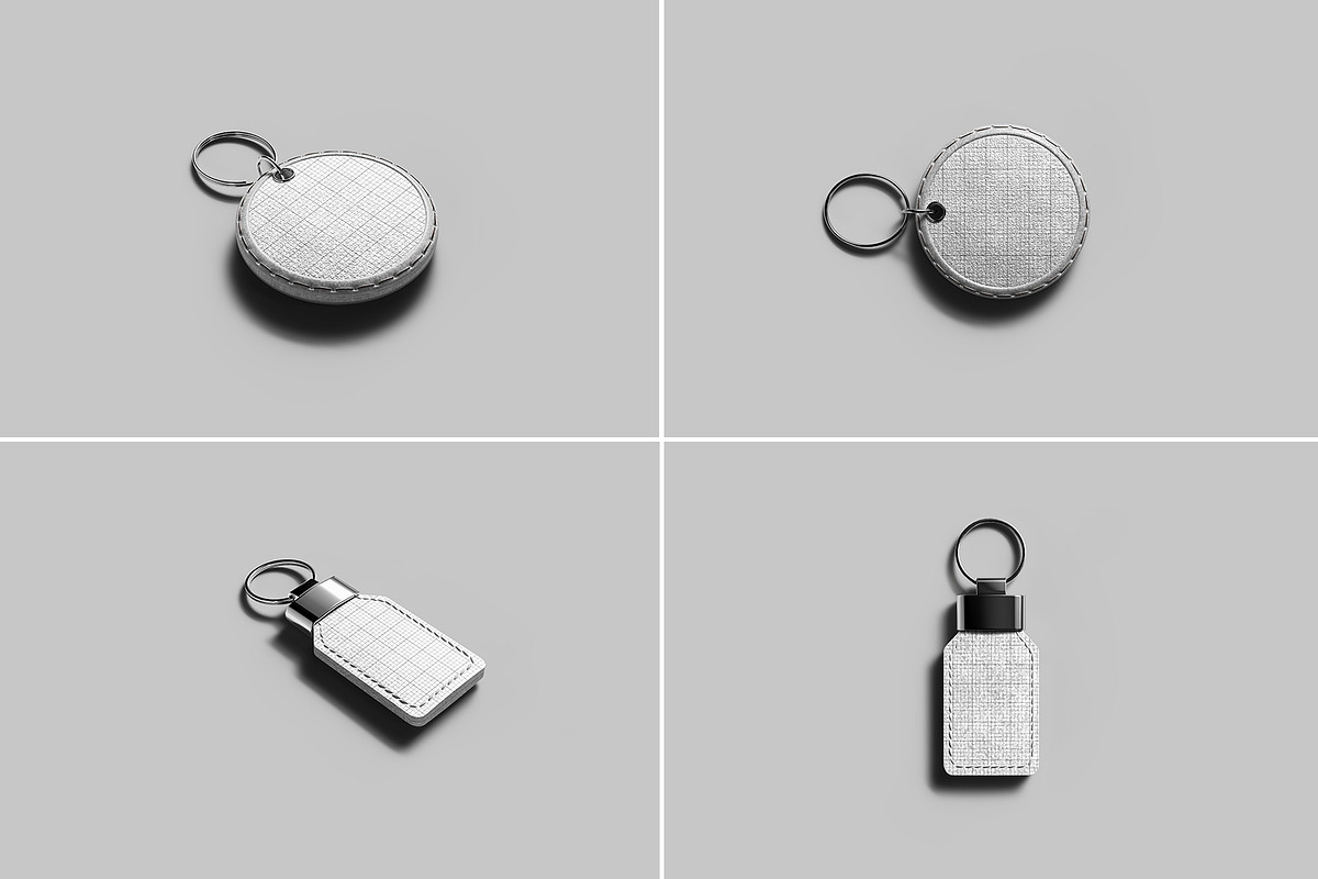 Keychain Mockup - 12 Views, a Merchandise Mockup by Illusiongraphic (Photo 15 of 26)