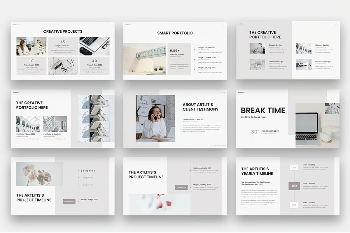 Artlitis - Minimalism Powerpoint, a Presentation Template by Fit-tee (Photo 4 of 6)