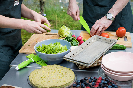 BBQ Outdoor with food preparations