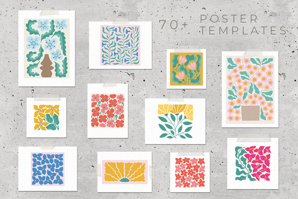 Abstract Flora. Poster Creator, a Decorative Illustration by Purrga (Photo 10 of 10)