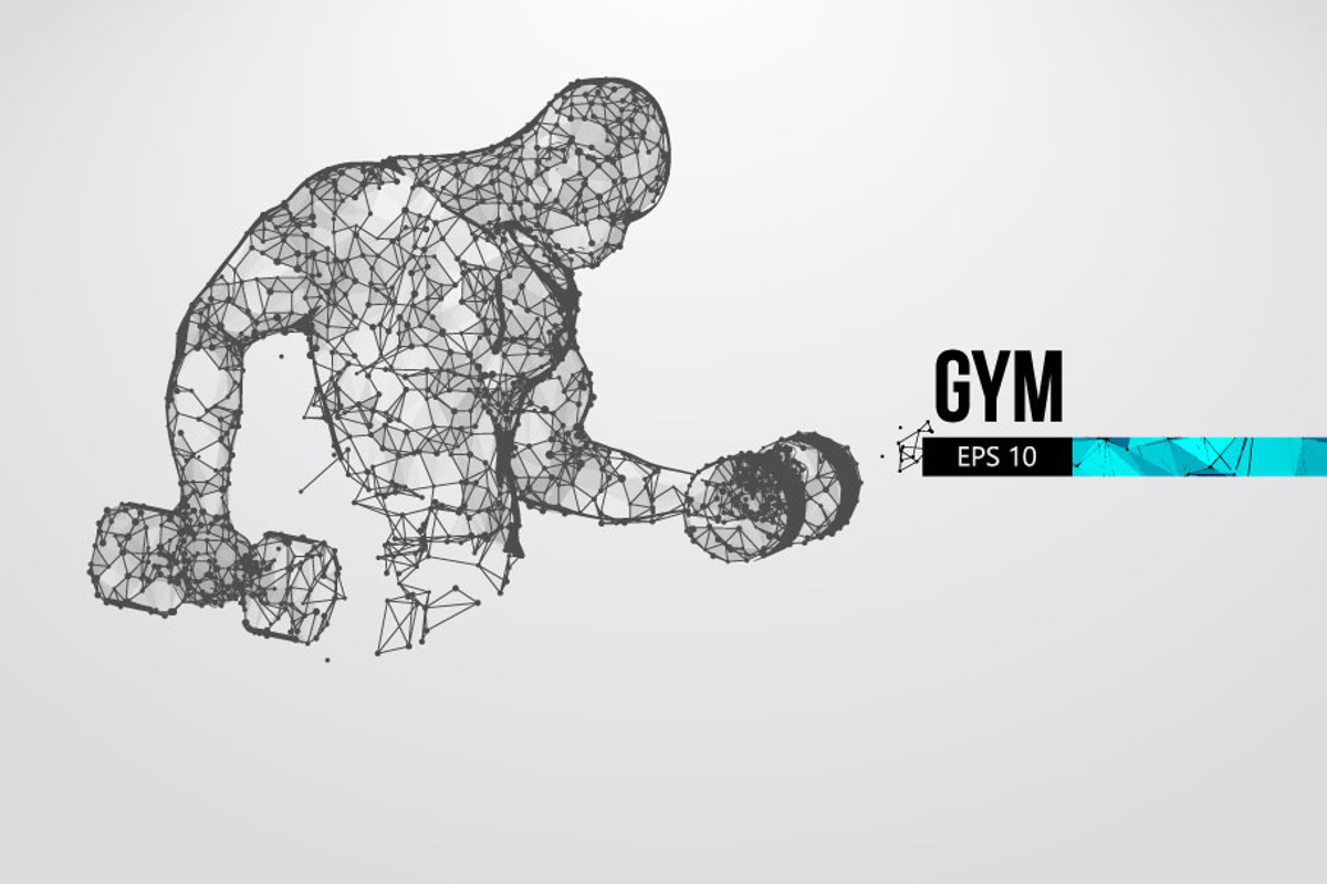 Silhouettes of a bodybuilder, GYM, a Healthcare Illustration by Matrosovv (Photo 2 of 4)