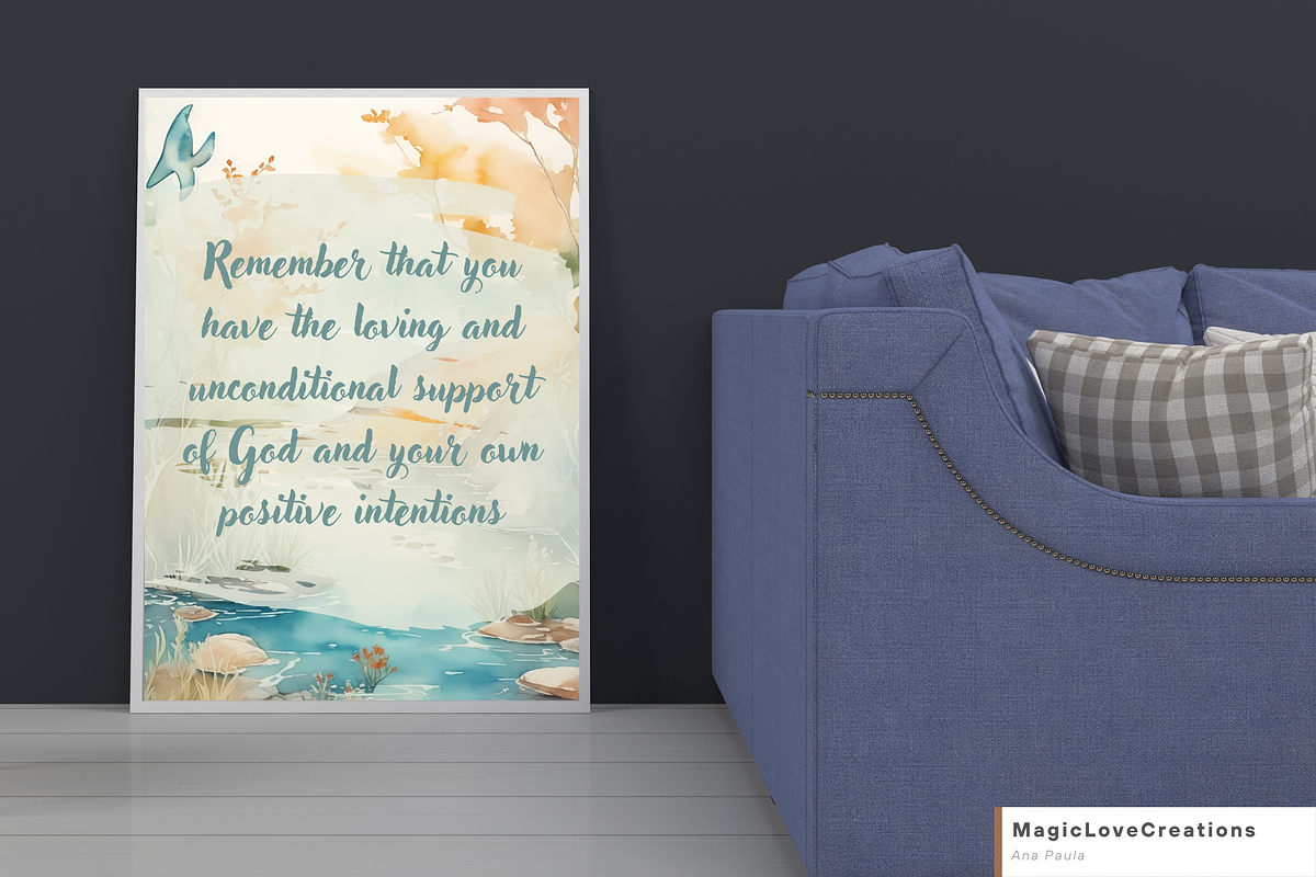 Spiritual Positive Quote Print Wall, a Poster Template by MagicLove Creations (Photo 3 of 10)