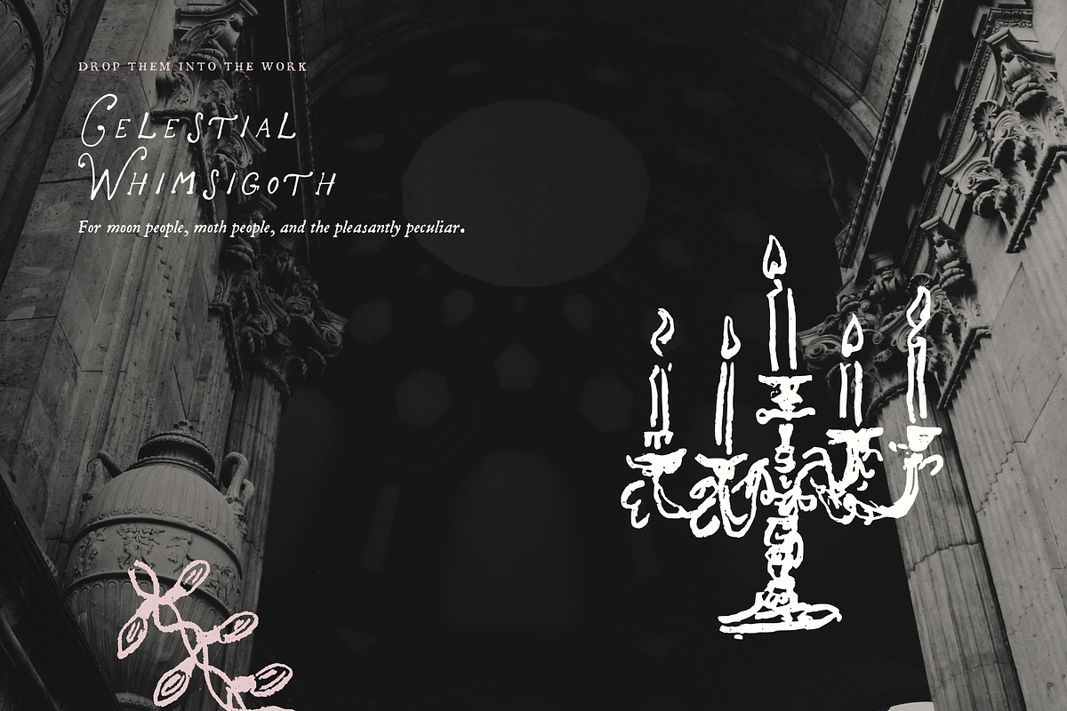 Whimsigoth Aesthetic Clipart Set, an Object Illustration by The October Creative (Photo 9 of 12)