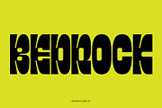 Bedrock Display Font, a Sans Serif Font by RobynMak (Thumbnail 1 of 9)