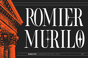 Romier Murilo Condensed Serif Font, a Serif Font by Rasio Studio (Thumbnail 1 of 11)