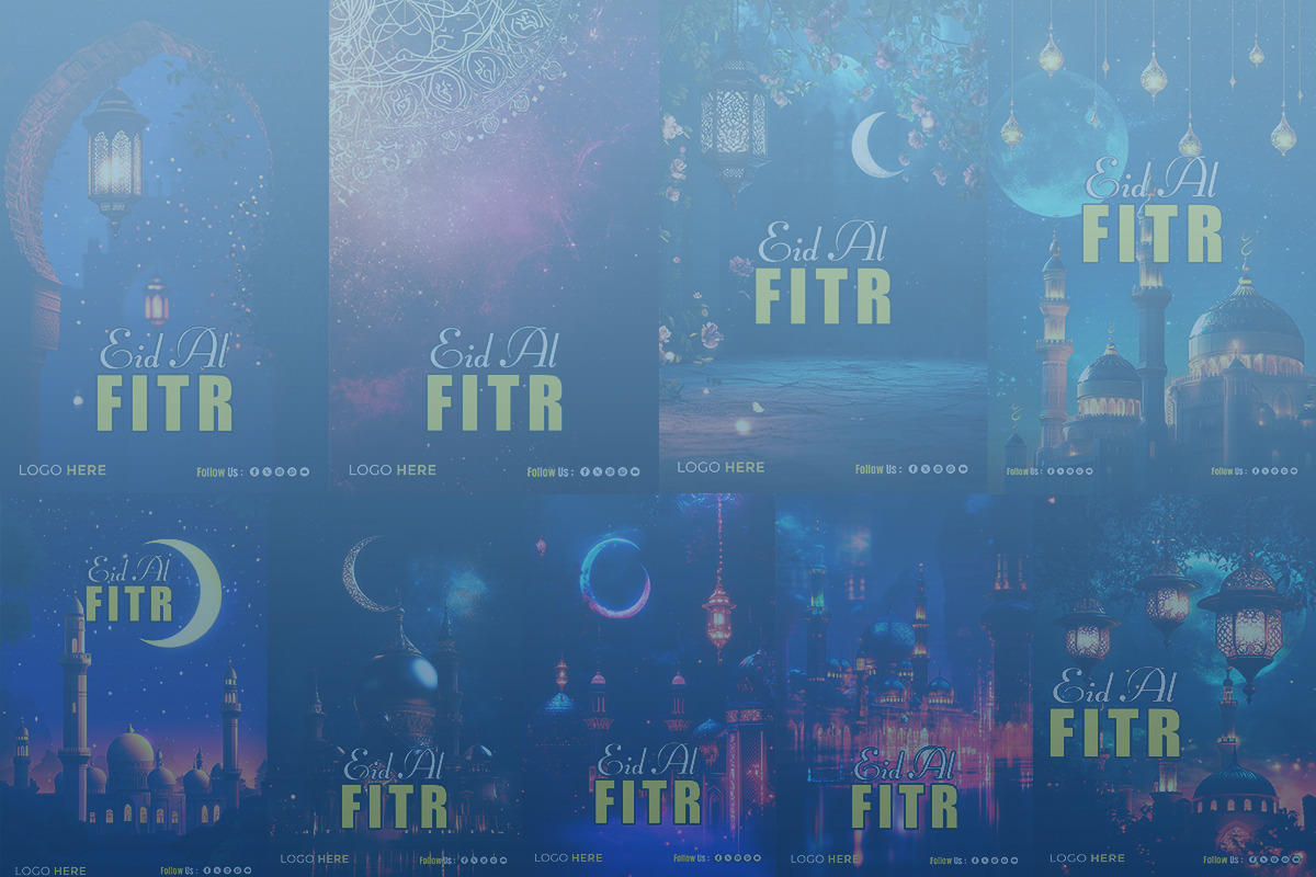 Eid al-Fitr bundle template, a Social Media Template by gstudiovect21 (Photo 5 of 5)
