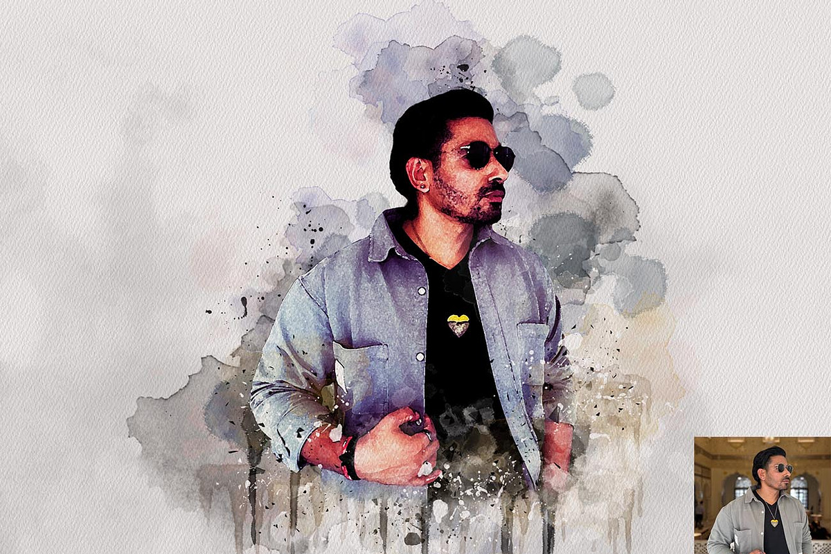 Watercolor Aura Portrait Ps Action, an Action Add-On by Studio Retouch (Photo 4 of 17)