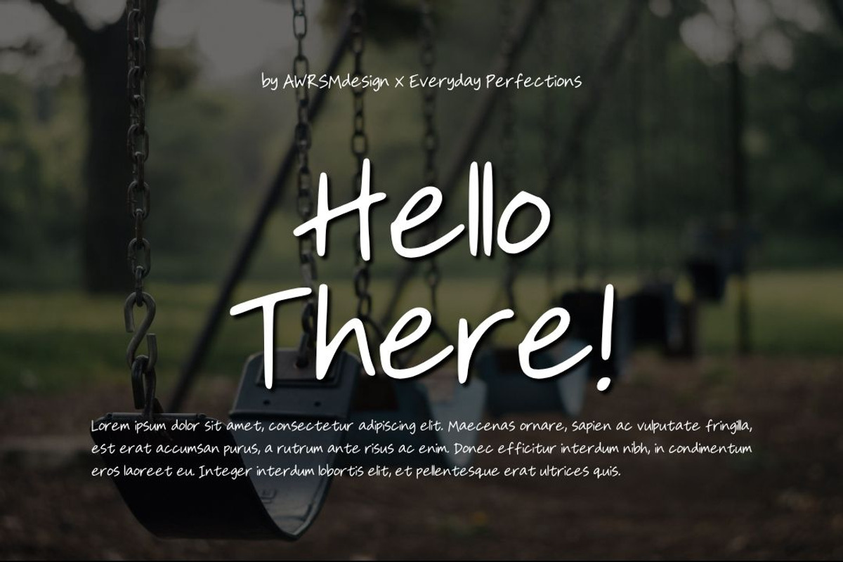 Dovrani | Simple Display Font, a Handwritten Font by Everyday Perfection (Photo 3 of 5)