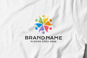 People, Team, Group and Family Logo