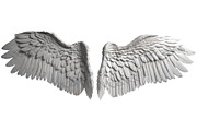 set of photorealistic angel wings, an Object Graphic by itakdalee (Thumbnail 4 of 11)