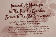 Veirwrath Borngrave - Haunted Beauty, a Handwritten Font by HypeWorksCo (Thumbnail 6 of 12)