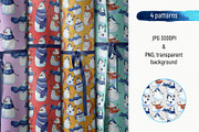 Funny Snowmans set, a Decorative Illustration by Ekaterina Goncharova (Thumbnail 3 of 7)