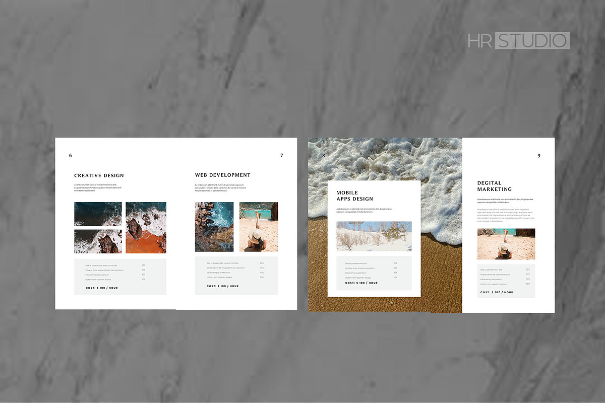 Company Profile | Adobe InDesign, a Brochure Template by HR Studio (Photo 5 of 10)