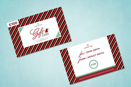 Christmas Gift Card, a Card Template by wavebreak