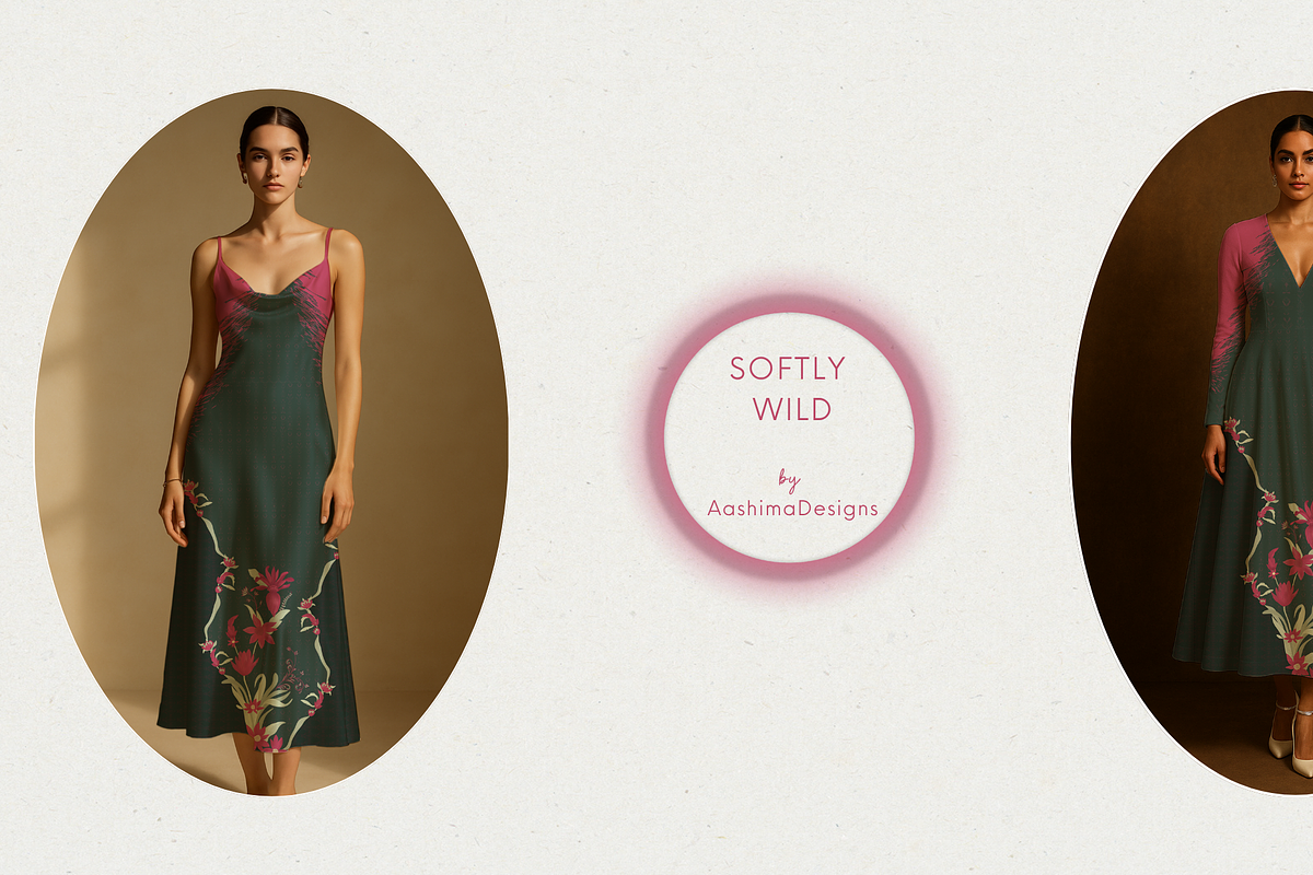 Softly Wild | Placement Print |, a Pattern Graphic by AashimaDesigns (Photo 3 of 3)
