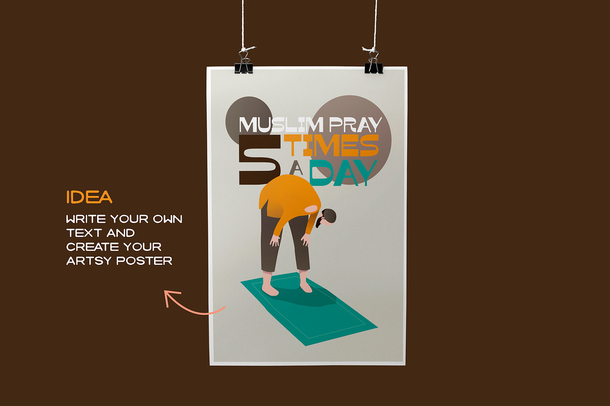 Daily Muslim Activity, a Person Illustration by Decla Studio (Photo 4 of 5)