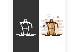 Geyser Coffee Maker Icon