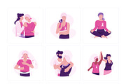 Breast Cancer Vector Pack, a Person Illustration by Prosymbols (Thumbnail 6 of 8)