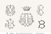 Antique Vintage Monogram B Initial, an Object Graphic by Antique Monograms (Thumbnail 4 of 4)