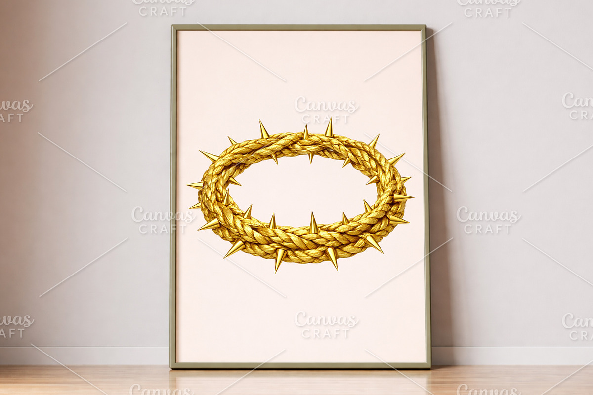 Gold Crown Of Thorns PNG, an Illustration by Canvas Craft (Photo 5 of 6)