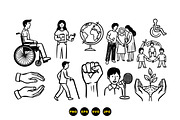 Inclusive Empowerment Vector Set, an Illustration by designvectx (Thumbnail 3 of 3)