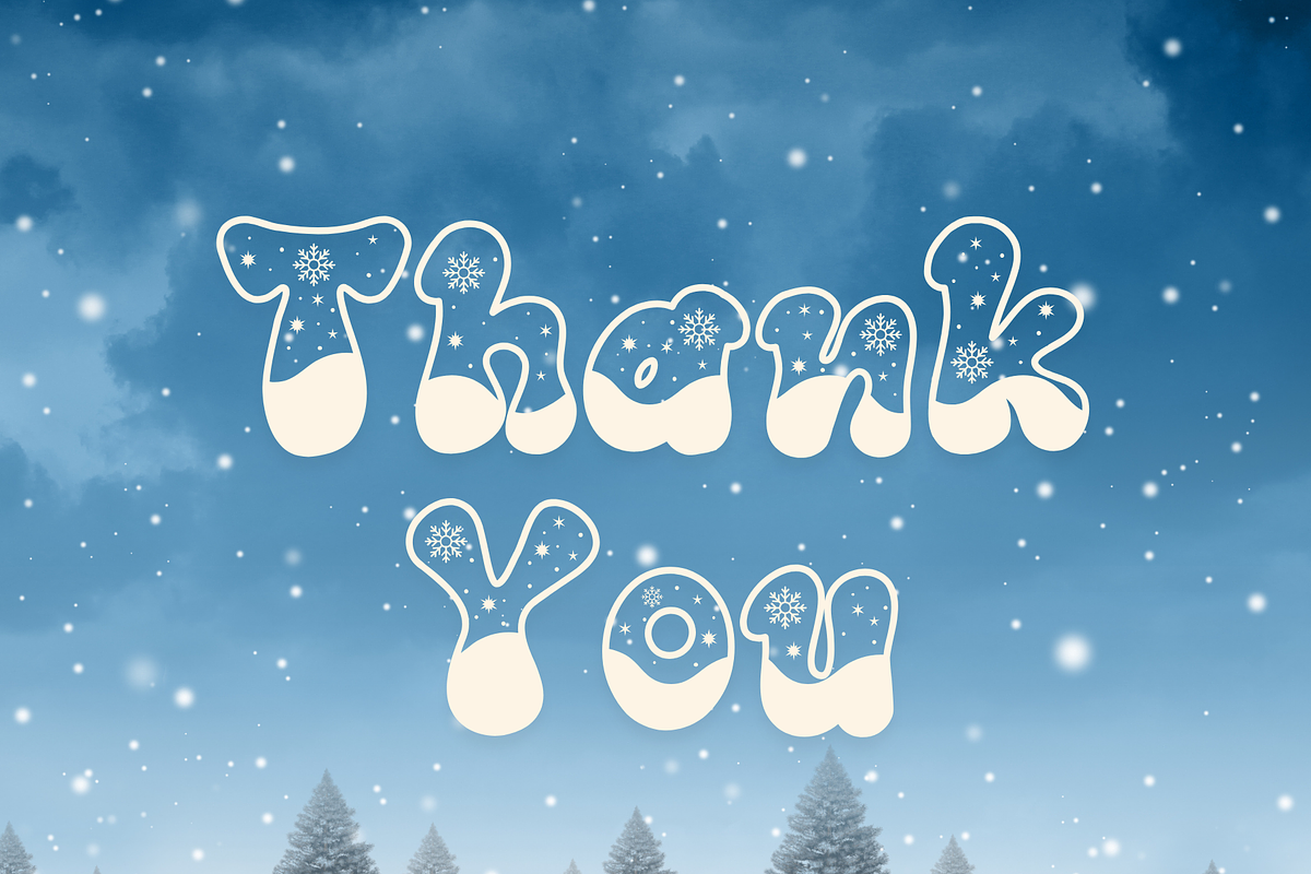 Over Snow is a cute Christmas font, a Handwritten Font by Brown Cupple (Photo 7 of 7)