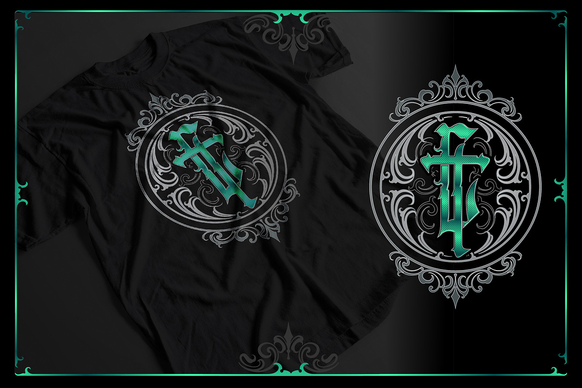 GreenBull + Decorative bonus, a Blackletter Font by dansdesign (Photo 6 of 7)