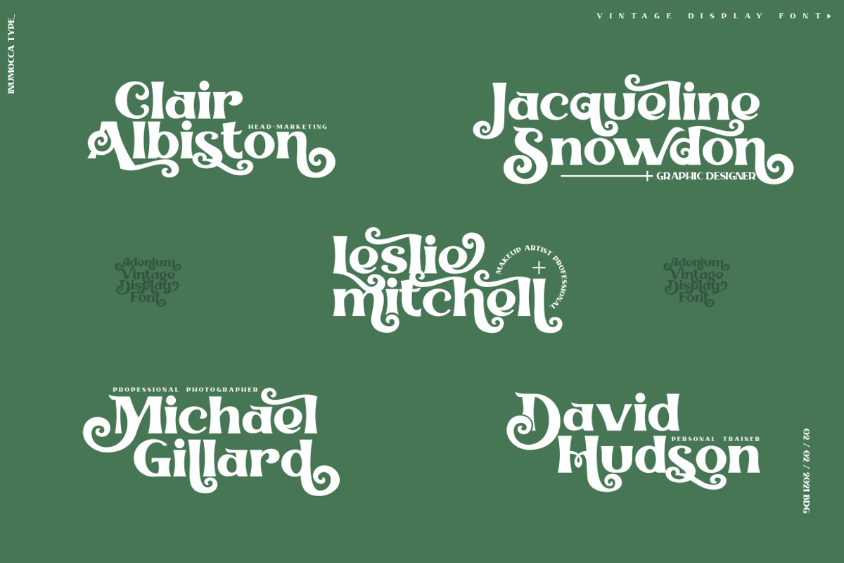Adenium, a Serif Font by inumocca_type (Photo 10 of 11)