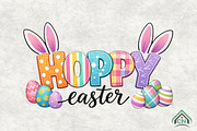 Hoppy Easter PNG, Easter Sublimation, an Illustration by Craft Nest (Thumbnail 1 of 4)