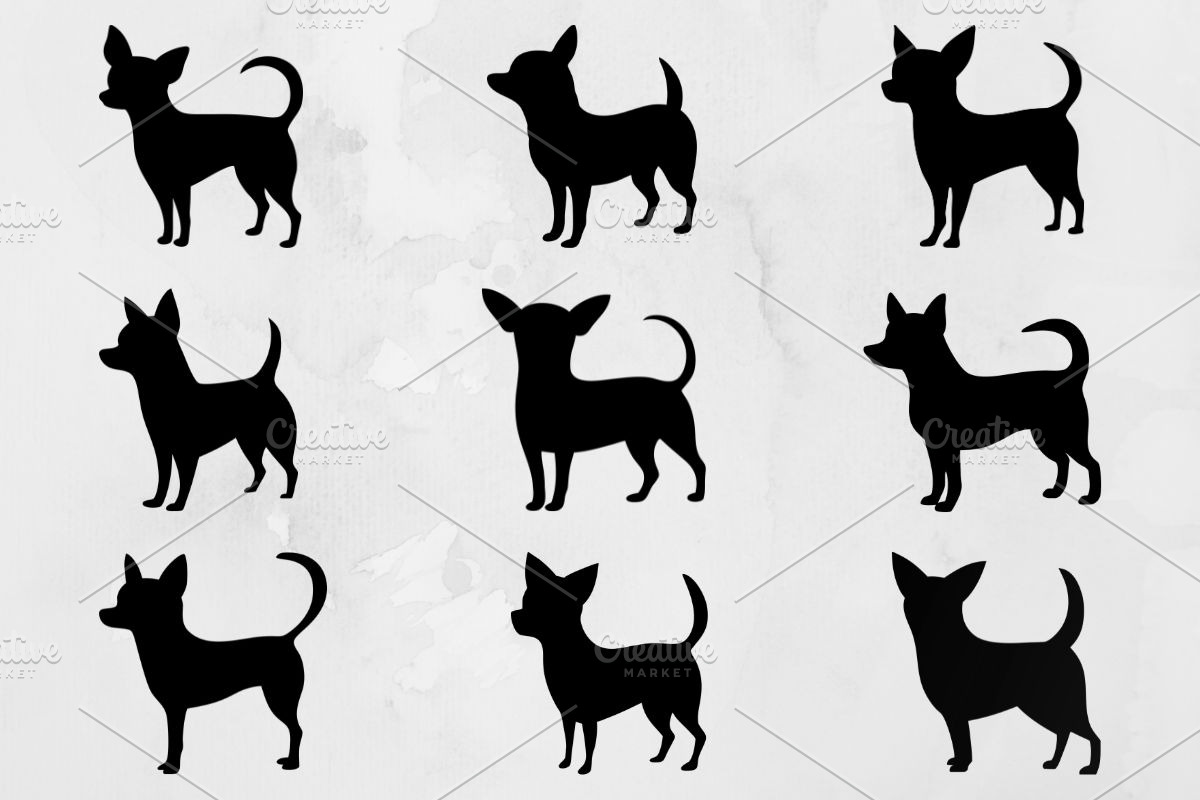 Chihuahua Silhouette SVG, an Animal Illustration by newminddesign (Photo 1 of 3)