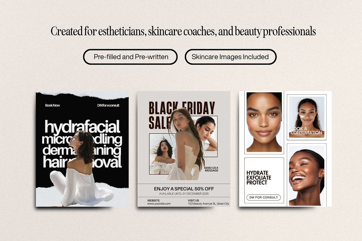 Esthetician Skincare Instagram Posts preview 3