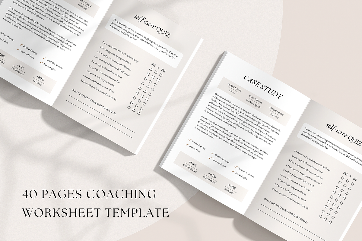 Coaching Worksheet Ebook Templates, a Magazine Template by ShopRShop (Photo 2 of 10)