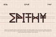 Elthar - Mythology Display Font, a Sans Serif Font by Pandeka Studio (Thumbnail 7 of 9)