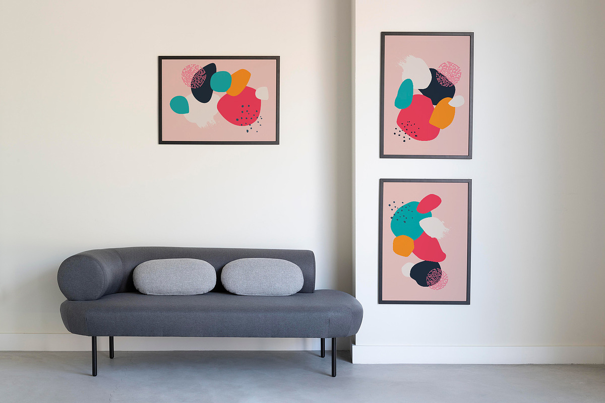 Abstract wall art collection, an Illustration by Vinegret -Shop (Photo 8 of 15)
