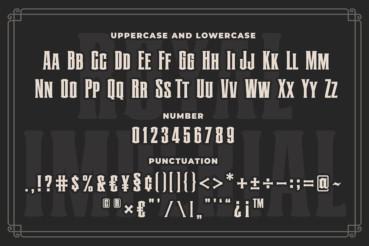 Royal Imperial Vintage Collage Font, a Serif Font by Blankids Studio (Photo 7 of 8)