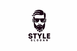 Beard Stylish Man Logo