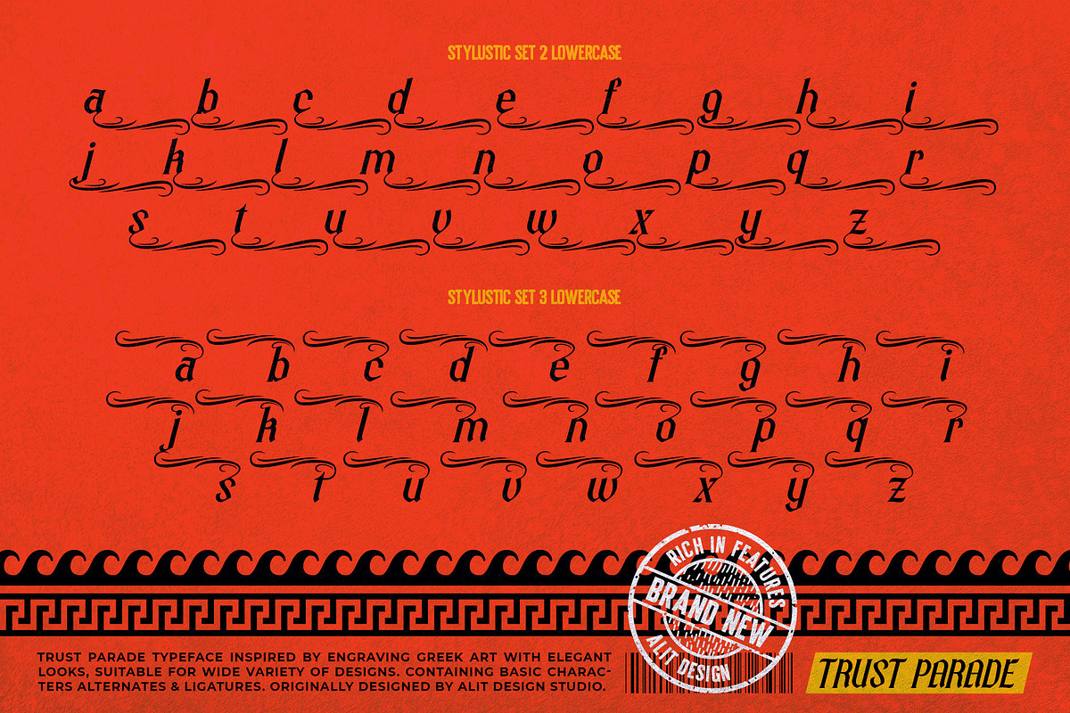 Trust Parade Typeface, a Blackletter Font by alit design (Photo 16 of 17)
