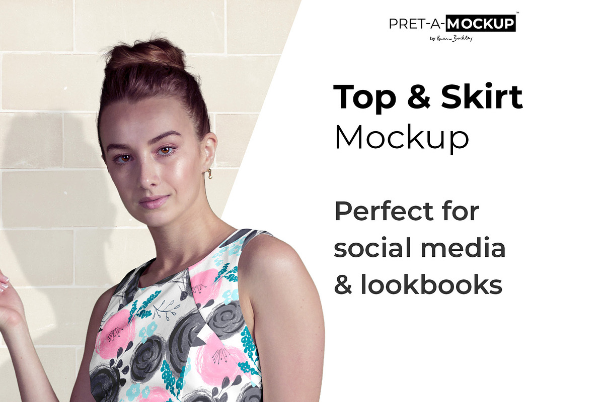Top and Skirt Mockup, a Books & Magazine Mockup by Pret-a-Mockup (Photo 1 of 7)