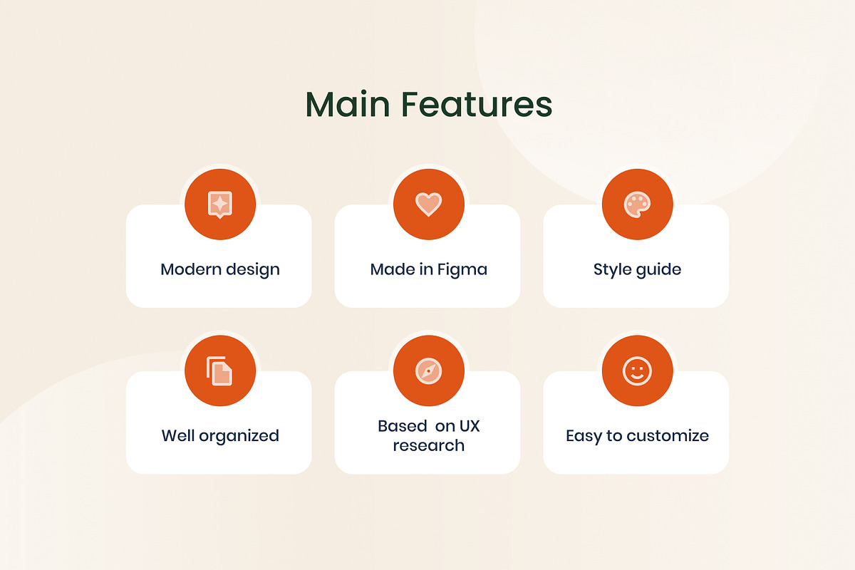 Restaurant Website Template, an UI Kit Template by Kreativ Space (Photo 2 of 5)