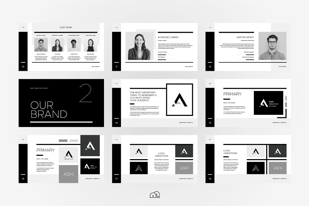Brand PowerPoint - Ashi, a Presentation Template by bilmaw creative (Photo 3 of 8)
