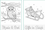 Christmas Holidays Coloring Pages, a Seasonal Illustration by Nuvame Arts & Designs (Thumbnail 15 of 21)