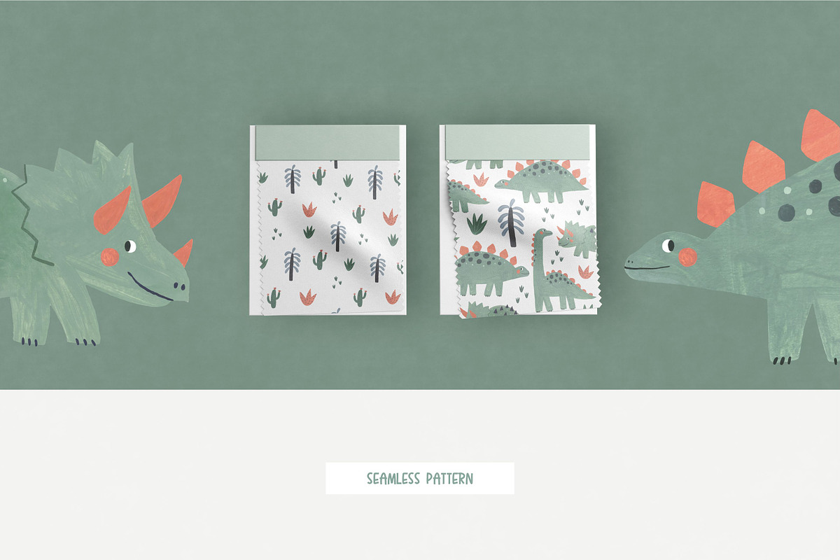 My little Dinosaur. Watercolor set, an Animal Illustration by Cute And Wild (Photo 6 of 6)
