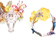 -20% Wild Dreams Watercolor Set, an Animal Illustration by Cat In Colour (Thumbnail 6 of 6)