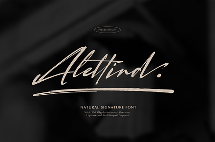 Alletind | Natural Signature Font
