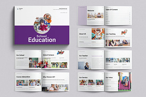 Education Brochure Landscape, a Brochure Template by E-Type