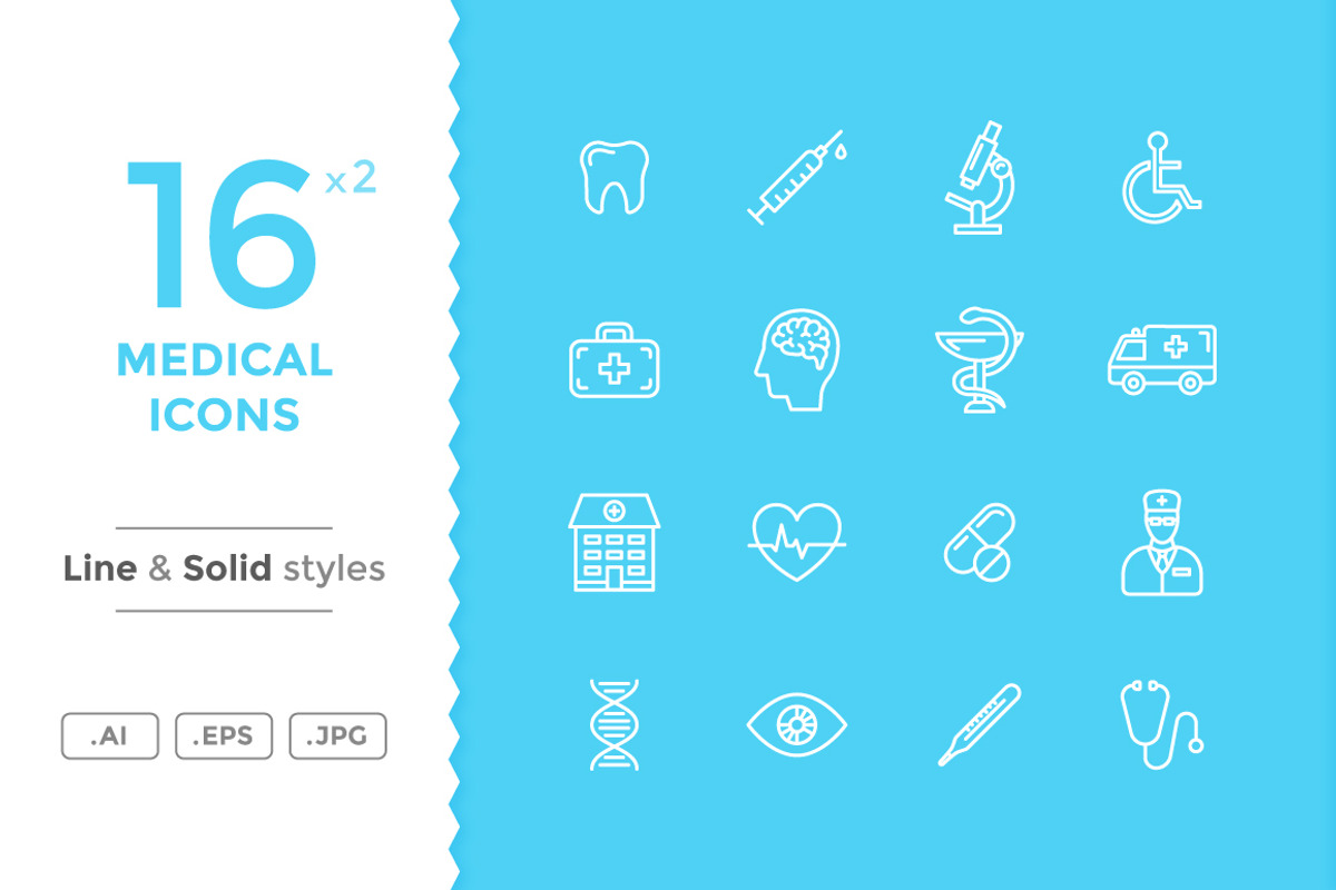 Medical Icons, a Solid Icon by filborg (Photo 1 of 2)