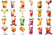 Summer Cocktail Sublimation Clipart, an Illustration by Black Bird Studio (Thumbnail 2 of 5)