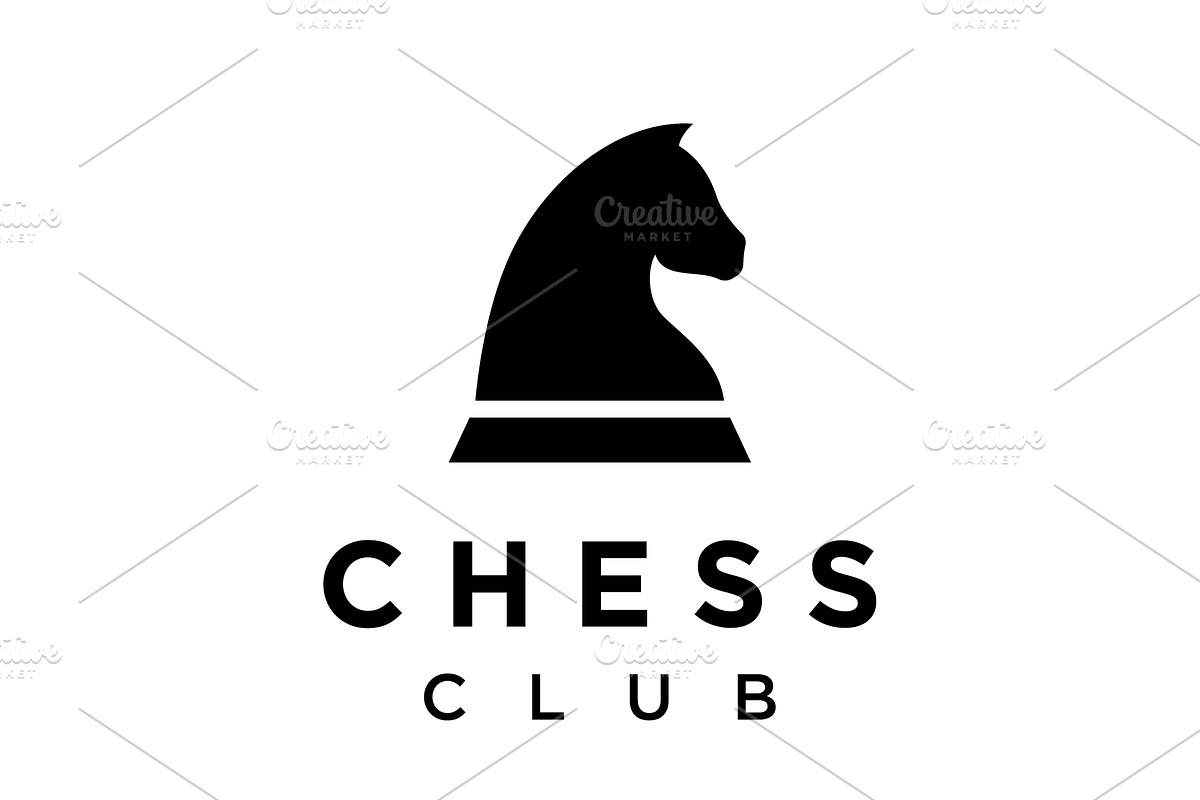 Chess strategy game logo with horse,, a Branding & Logo Template by LOGOCREATIVE