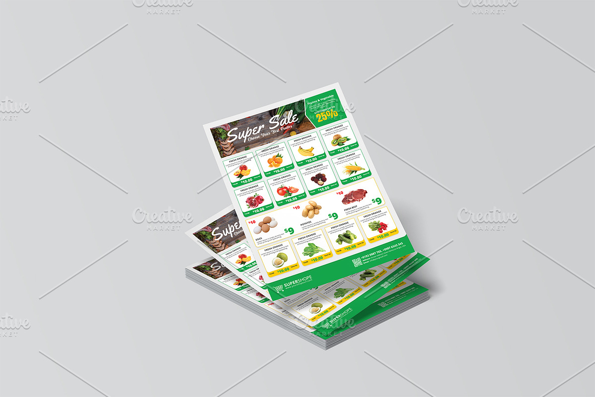 Supermarket Flyer, a Flyer Template by Stock_Design